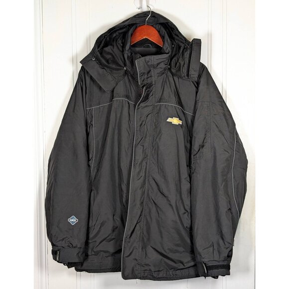 Stormtech Performance Chevrolet Jacket Size Large Mens Black Removable Liner - Picture 1 of 4